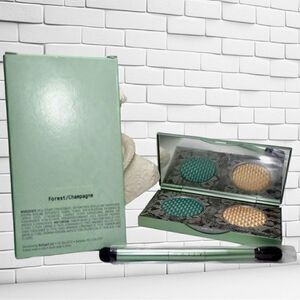 Mally Effortless Airbrush Eyeshadow Duo-Forest/Champagne with Brush (New…